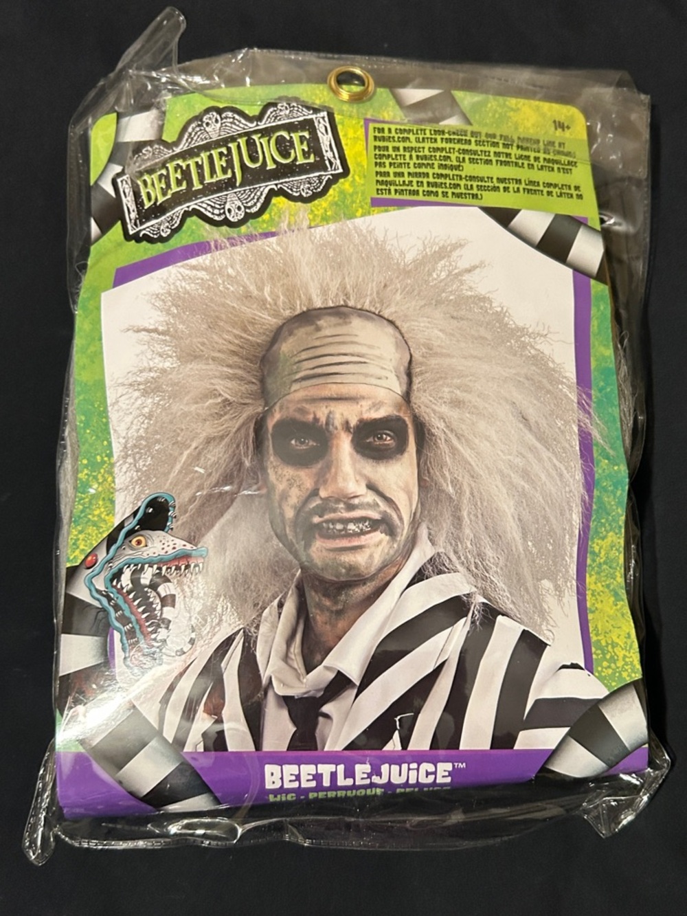 Rubie's Beetlejuice Wig and Accessory Set - White, Black